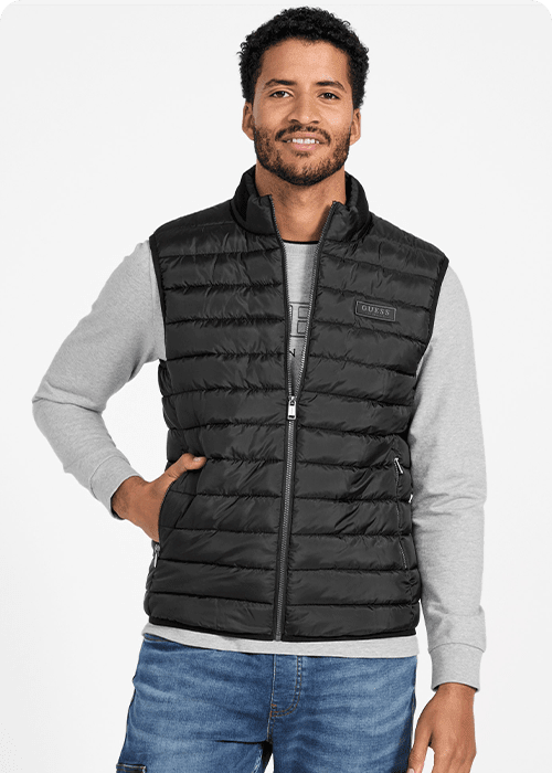 ベスト・ジレ DIESEL FW24 G-BARYT VEST (A16412 0NKBV 004) Men's Blazers & Vests | GUESS Factory